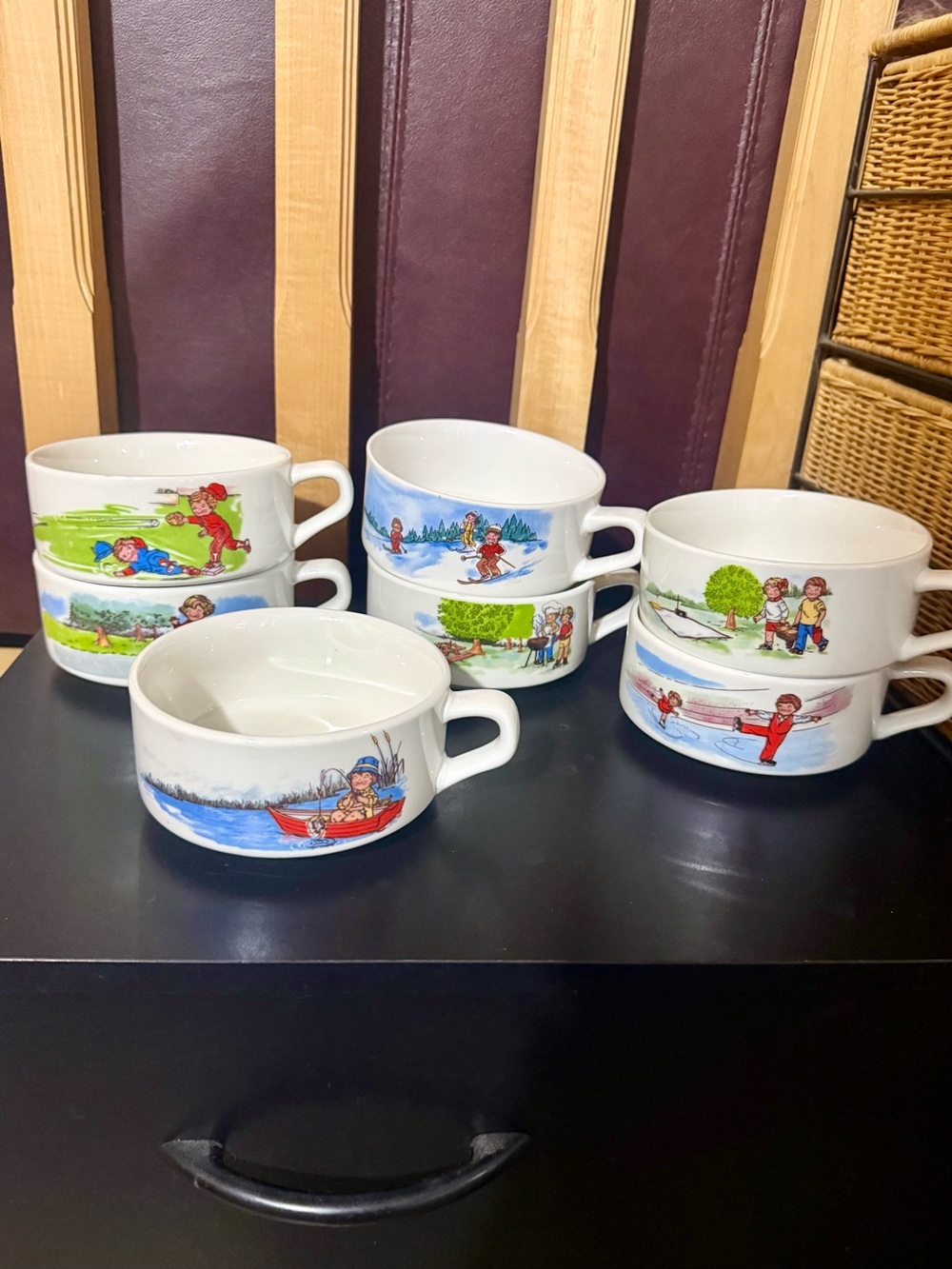 Vintage 1980s Campbell’s Soup Kids Mugs Set of 6 - Like New